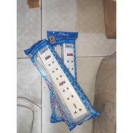 6-outlet 2-switch power outlet with vol meter