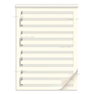Taoyuan Shipment Six-Line Score Book Chord Ukulele Four-Line Score Music Score Folder A4 Piano Score