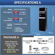 I-TECH Hot Warm Cold Floorstanding Water Dispenser with LED Night Light Water Purifier FY2130-FS - 4