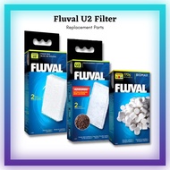 Fluval U2 Filter Set - Foam pads, Poly Carbon cartridges, and Biomax