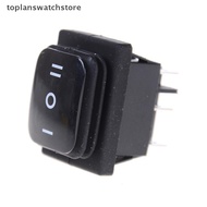 toplan 12V Black Waterproof 6Pin DPDT Self Locking Rectangle Rocker Switch swatchstore