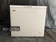 專銷歐美高品質)壁厚省電/內壁耐碰撞 /澳柯瑪3.2尺冷凍櫃 冷凍冰箱 冷凍庫BD-205w冷凍櫃