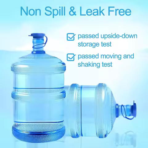 3 and 5 Gallon Water Jug Cap Reusable,Food Grade Silicone Replacement Gallon Covers for 55mm Bottle