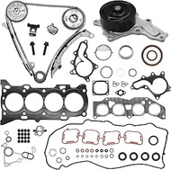 Timing Chain Kit with Engine Head Gasket Set Water Pump Fit for Toyota Camry RAV4 2.5L, for Highland