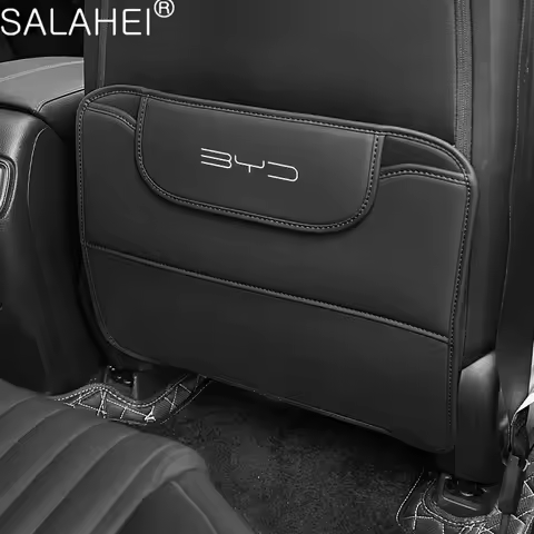 Car Seat Backrest Anti Kick Pad Protector Mat Storage Bag For BYD Tang F3 Atto 3 Yuan Plus Song Max 