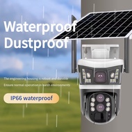 MATAHARI IPCAM CCTV 4G simcard hape THREE LENS V380 /V380Pro latest 4K CCTV 3 Camera Solar Panel Sol