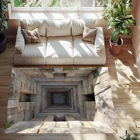 3D Look Rug 3D Design Rug Optical Illusion Rug 3D Look Area Rug Vortex Rug Tunnel Rugs Illusion Rug 
