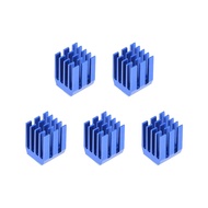 uxcell Heatsink with Thermal Conductive Adhesive Tape for 3D Printers, 9 x 9 x 12mm Blue 5pcs