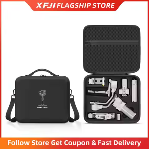 XFJI Storage Bag for DJI Ronin RS 4 Mini Combo Gimbal Stabilizer Accessories Portable Nylon Hard She