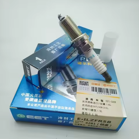 4Pcs/Lot OE:MN1192566 Iridium Spark Plug ILZFR5B 4281 For CITROËN C1 C2 C3 Picasso I C5 C6 Peugeot 2