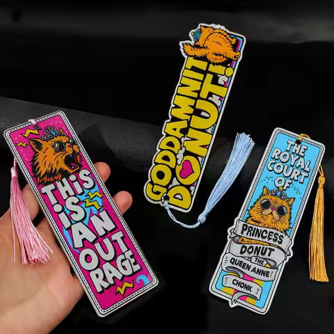 Fun Dungeon Wonderland Explorer Carl Acrylic Bookmark, Illustration of Princess Donut Quotes, DCC Su