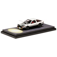 HJ64 1/64 Toyota Sprinter Trueno GT APEX (AE86) / Initial D Engine Model with Wataru Akiyama Complet