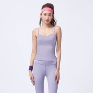 不可退換 /涼感細肩Bra Top-破曉紫