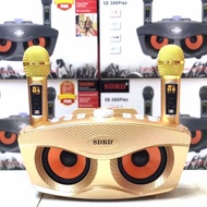 PROMO- MIC KARAOKE BLUETOOTH SDRD 306PLUS 2MIC LCD POWER 20W MICROPHONE SD306jiyashop26