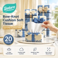 【20 Packs】Botare Tissues 8000 sheets Air-Cushion Deluxe Comfort Thick Tissue Paper 4-Ply (400 Sheets