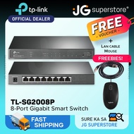 TP-Link TL-SG2008P 8-Port Gigabit Smart Switch with 4-Port PoE+ 62W PoE Power, Omada SDN Controller