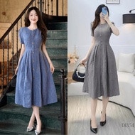 TuTu Store Design Linen Bucket Dress Suitable for Going Out for Women - Code D1354