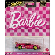 Hot Wheels Gold Label Rubber Tire Popular Culture BARBIE 65th Anniversary CORVETTE C8 R