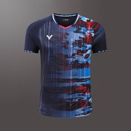 VICTOR Badminton Shirt Lee Zii Jia Jersey PARIS OLYMPIC 2024 Baju VICTOR Short Sleeveless Sukan Spor