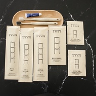 Hotel Hotel B & B Fully Degraded Sugarcane Paper Disposable Toothbrush Soft Toothbrush Comb Razor To