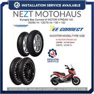 Eurogrip WMOTO XTREAM 150 Bee Connect Tayar Tyre 100/80-14 / 120/70-14 / 100+120