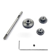 Metal Transmission Gear with D Axis Gearbox Steel Gears Set for WPL D12 1/10 RC Car Upgrade Parts 0.