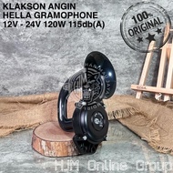 KLAKSON ANGIN HELLA AIR HORN GRAMOPHONE TRUCK SCANIA VOLVO 12V - 24V Terlaris