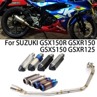 ℡♦◊Motorcycle Full Exhaust System For Suzuki GSX150R GSXR150 GSX-S150 GSXS150 Motocross Muffler DB K