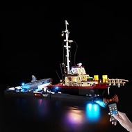 BrickSoul RC Light Up Kit Compatible with Lego Jaws Set Diorama - Shark 21350 Building Sets, Upgrade