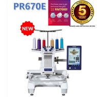 Mesin jahit sulam 6jarum/benang Brother PR670E Embroidery Machine Free software