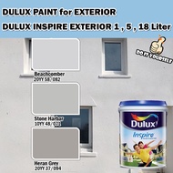 ICI DULUX INSPIRE EXTERIOR PAINT COLLECTION 18 Liter Beachcomber / Stone Harbar / Heran Grey