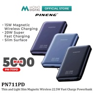 PINENG PN711PD THIN AND LIGHT SLIM MAGNET MAGNETIC WIRELESS 22.5W PORTABLE POWERBANK 5000MAH - POWER