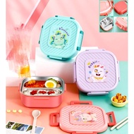 CLAIYDREAM STAINLESS STEEL LUNCH BOX 3 5160 1000ml FREE SPOON FORK//STAINLESS STEEL LUNCH BOX