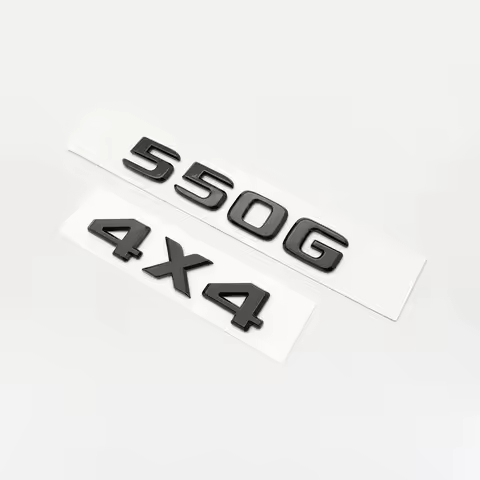 ABS Black Letters Emblem for Mercedes Benz 550G 4X4 850 550 D35 B40 D6S B63 Brabus G Car Fender Trun