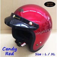 Helmet Magnum M8 100% Original - Candy Red / Merah ( L 59-60 / XL 61-62) SGV MS88 KHI XDOT BKP LTD I