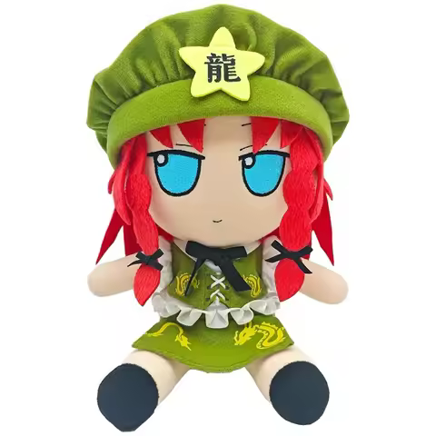 New 20cm TouHou Project Hon Meirin Plush Toys Cute Soft Stuffed Anime Fumo Dolls For Kid Birthday Ch