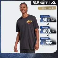 adidas ไลฟ์สไตล์ เสื้อยืดพิมพ์ลาย Food Sauce ผู้ชาย สีดำ JM6466