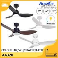 AEROAIR AA-320 Ceiling Fan 36/46/52 Inch With Dimmable LED Light