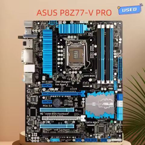 Used ASUS P8Z77-V PRO LGA 1155 Intel Z77 HDMI SATA 6Gb/s USB 3.0 ATX Intel Motherboard