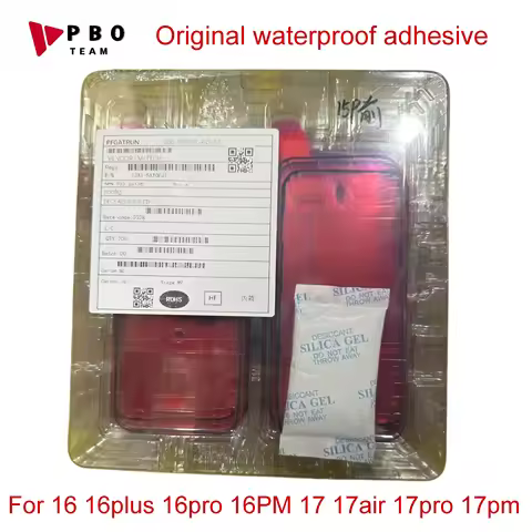 10pcs Original waterproof LCD Frame Bezel Seal Red Tape Adhesive Replace for iPhone 16 17 Pro max pl