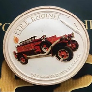 2006 Elizabeth II Cook Islands 1 Dollar Fire Engines Of The World 1 Oz