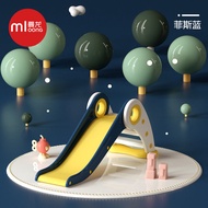 Aole Slide down Slide Small Foldable Slide for Children Baby Playground Toys PVC Material Suitable f