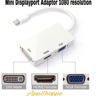 Thunderbolt 3-in-1 Mini Display Port to DVI VGA HDMI TV