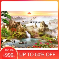 3d aquarium stickers, arowana fish pond, arhat fish, discus fish...