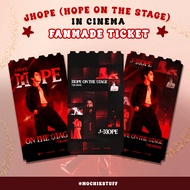 HOPE ON STAGE IN CINEMA JHOPE Fanmade Ticket by mochikstuff