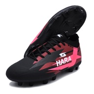HARA Sports รุ่น Force รองเท้าสตั๊ด รองเท้าฟุตบอล รุ่น F21 สีดำชมพู