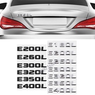 Car Body Trunk Letter Stickers Auto Rear Emblem Tail Badge Decal for Mercedes Benz E180L E200L E260L E320L E350L E400L Accessories