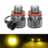 2 PCS Lensa Fokus Super Terang Lampu Kabut LED H11 Lampu Kabut LED Mobil H11 H8 H9 Lampu LED Putih K