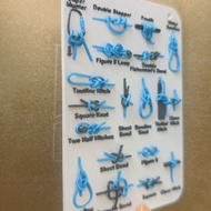 Taiwan Shipment✨Outdoor Camping Rock Climbing Climbing 3D Printing Knots Card Rock Climbing Knots Te