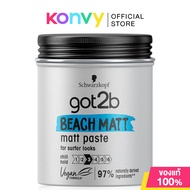 Schwarzkopf Got2B Beach Matt Paste 100ml แว็กซ์สำหรับจัดแต่งทรงผมเนื้อแมท